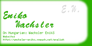 eniko wachsler business card